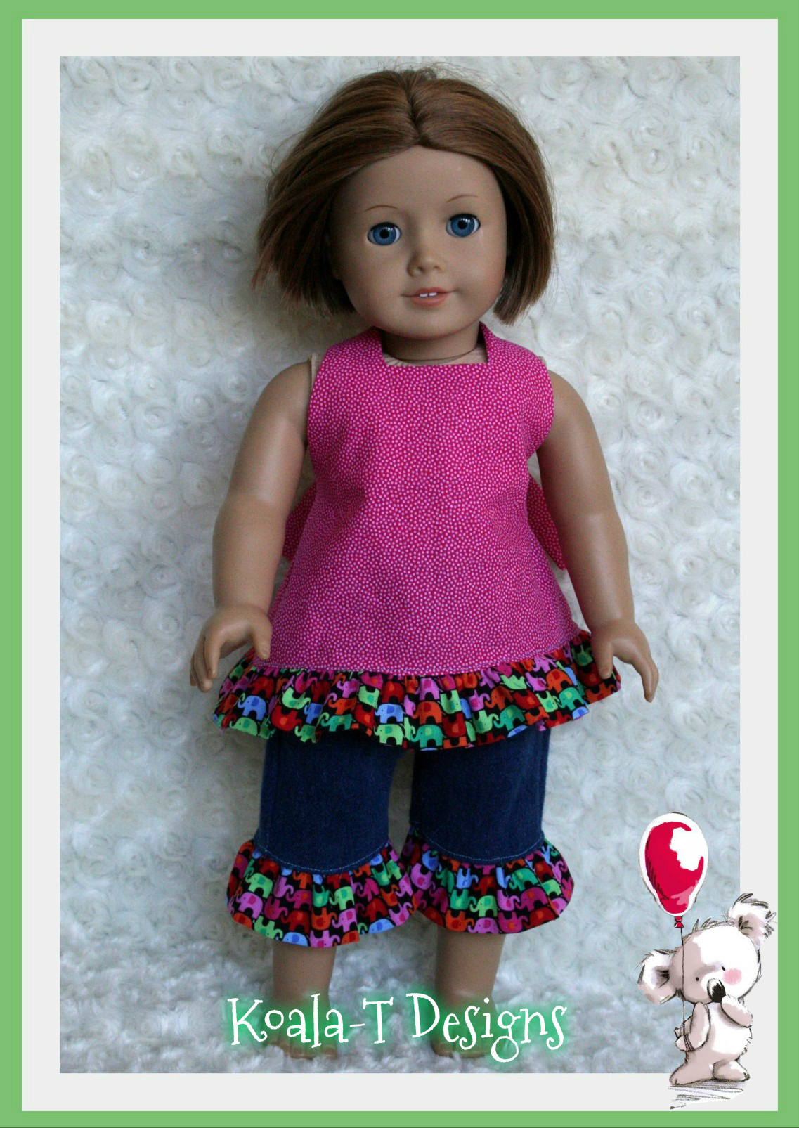 Doll clothes boardwalk boutique sewing pattern by oh sew kat