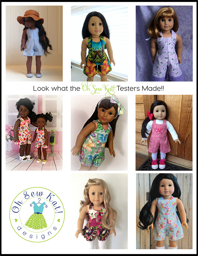 Oh Sew Kat sewing pattern for dolls