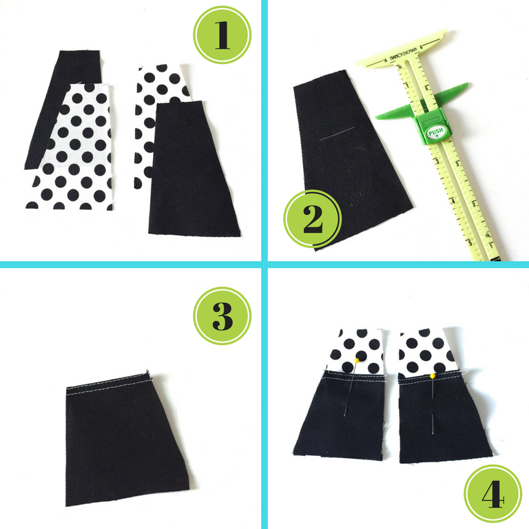 Add pockets to a skirt sewing tutorial, pattern hack by Oh Sew Kat! Find more PDF digital patterns for 18 inch dolls like American Girl and 14.5 inch dolls like Wellie WIshers. #ohsewkat #welliewishers #agdolls #18inchdolls #ourgeneration #sewingpatterns