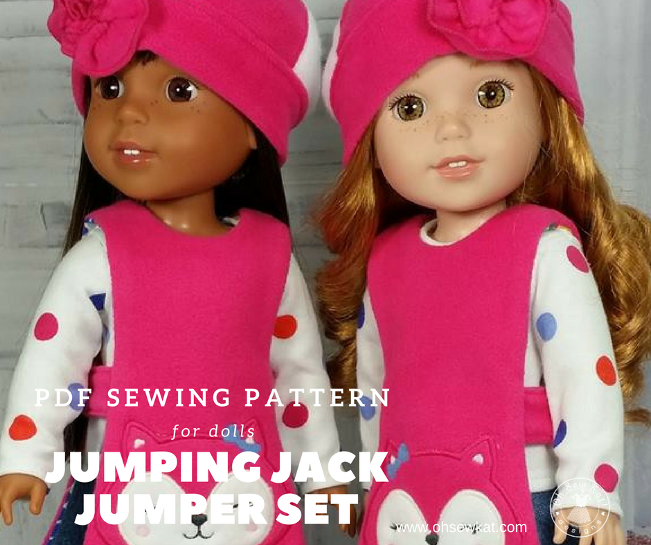 Sewing pattern for dolls by oh sew kat